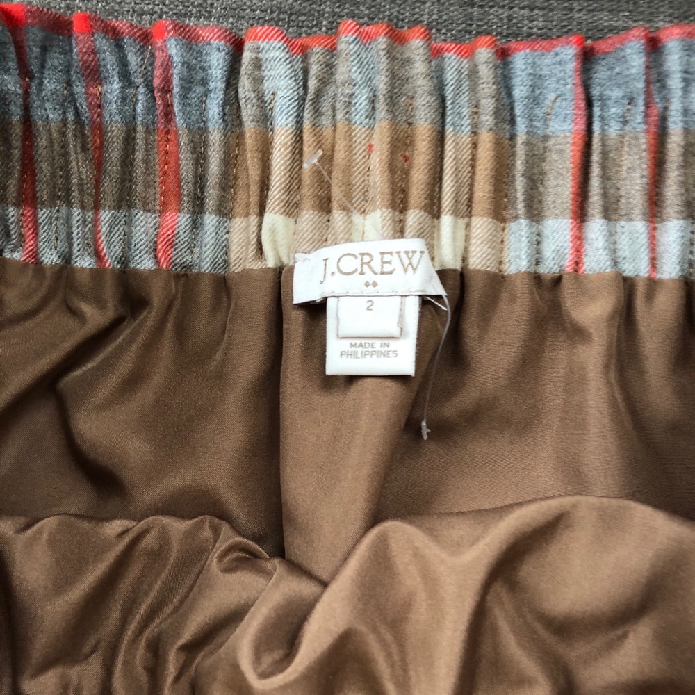 NWOT Plaid J Crew Skirt - Picture 2 of 3